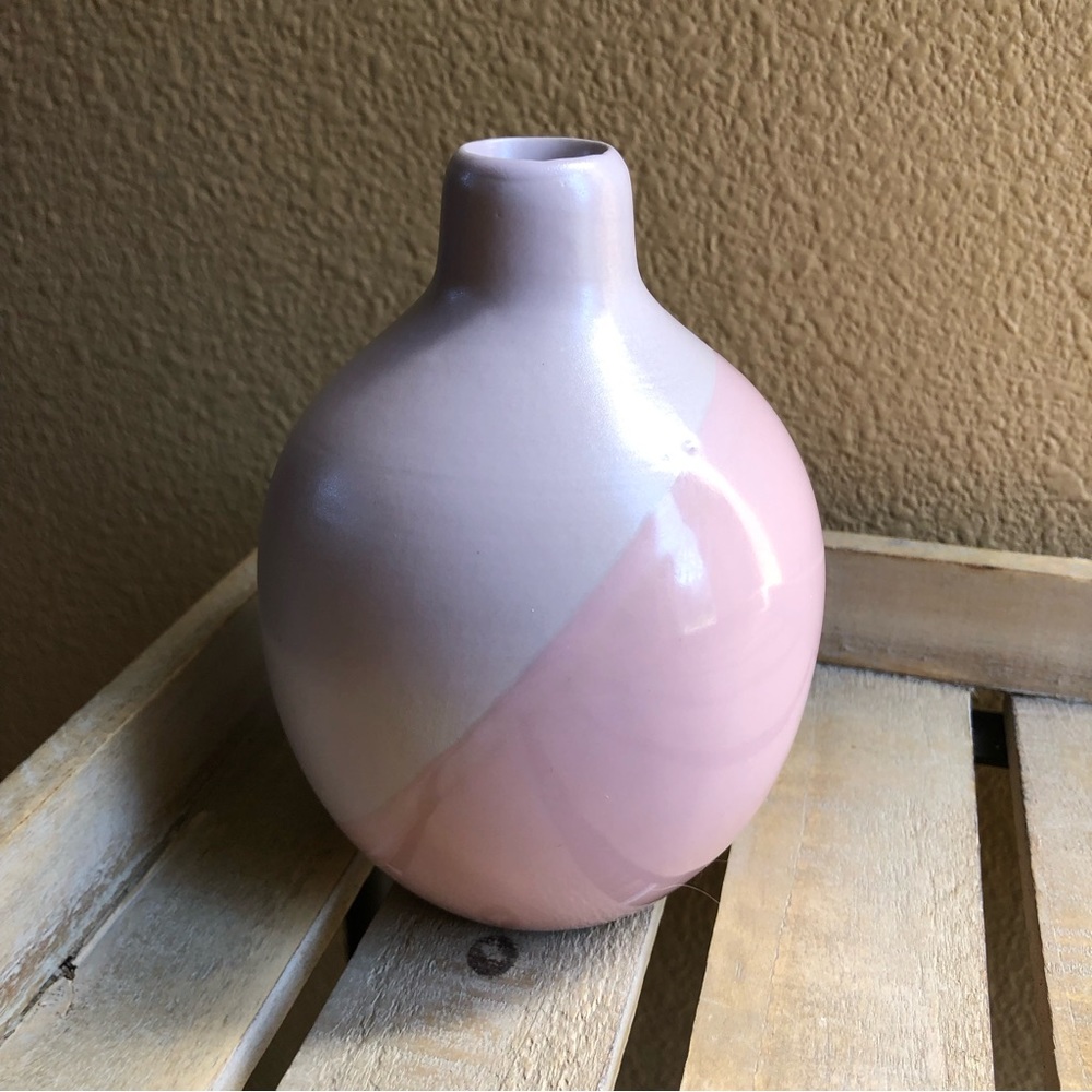 Margie’s Garden pale pink pottery ceramic vase decor